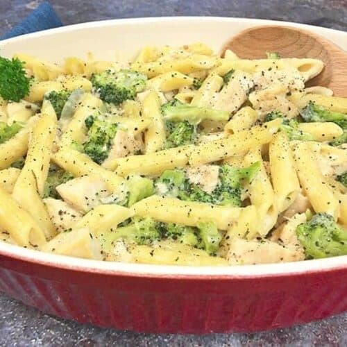 Chicken Broccoli Penne Alfredo - My Kitchen Serenity