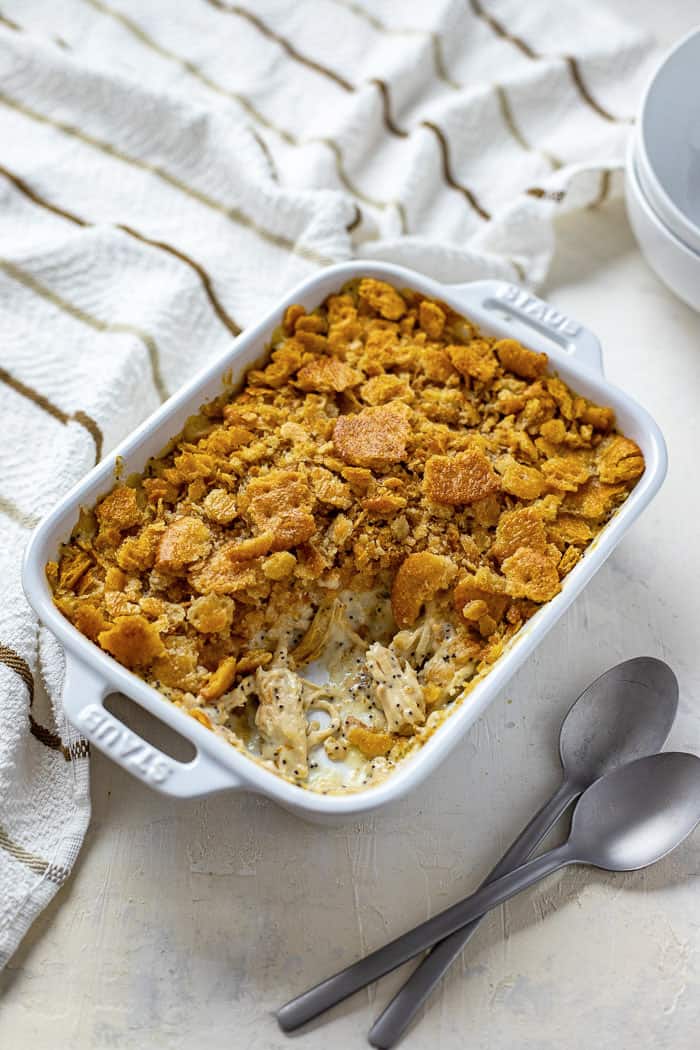 Poppy Seed Chicken Casserole with Ritz Cracker Topping Classic