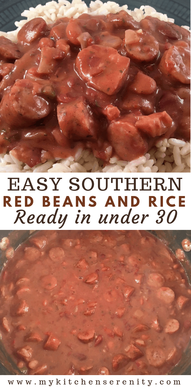 Easy Red Beans and Rice with Sausage My Kitchen Serenity