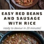 picture of finished red beans and rice recipe