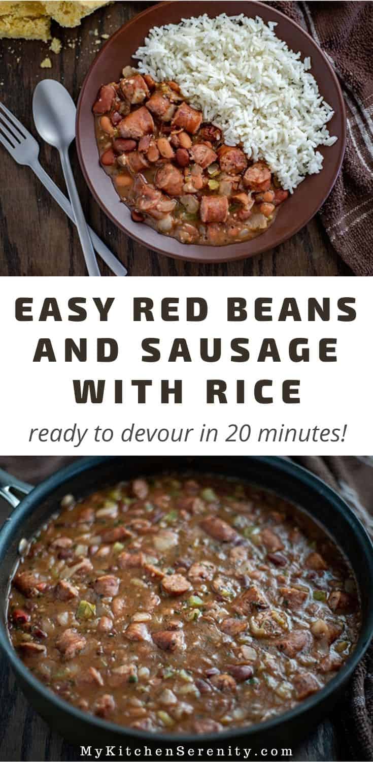 Easy Red Beans and Rice with Sausage My Kitchen Serenity