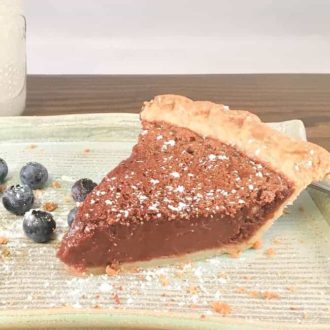 Easy Chocolate Chess Pie my kitchen serenity