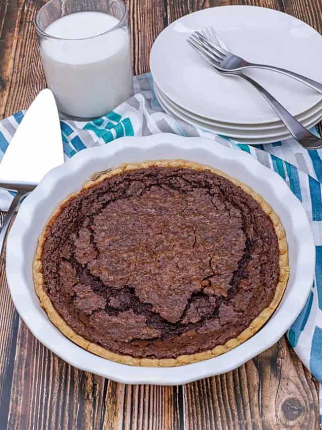 Chocolate Chess Pie with Cocoa Powder