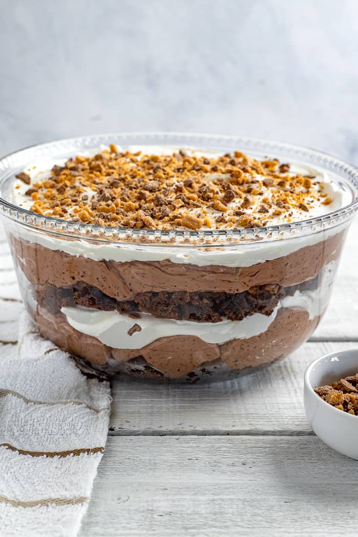 Chocolate Trifle With Brownies And Toffee My Kitchen Serenity