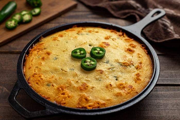 Cast-Iron Skillet Jalapeño Cornbread Recipe