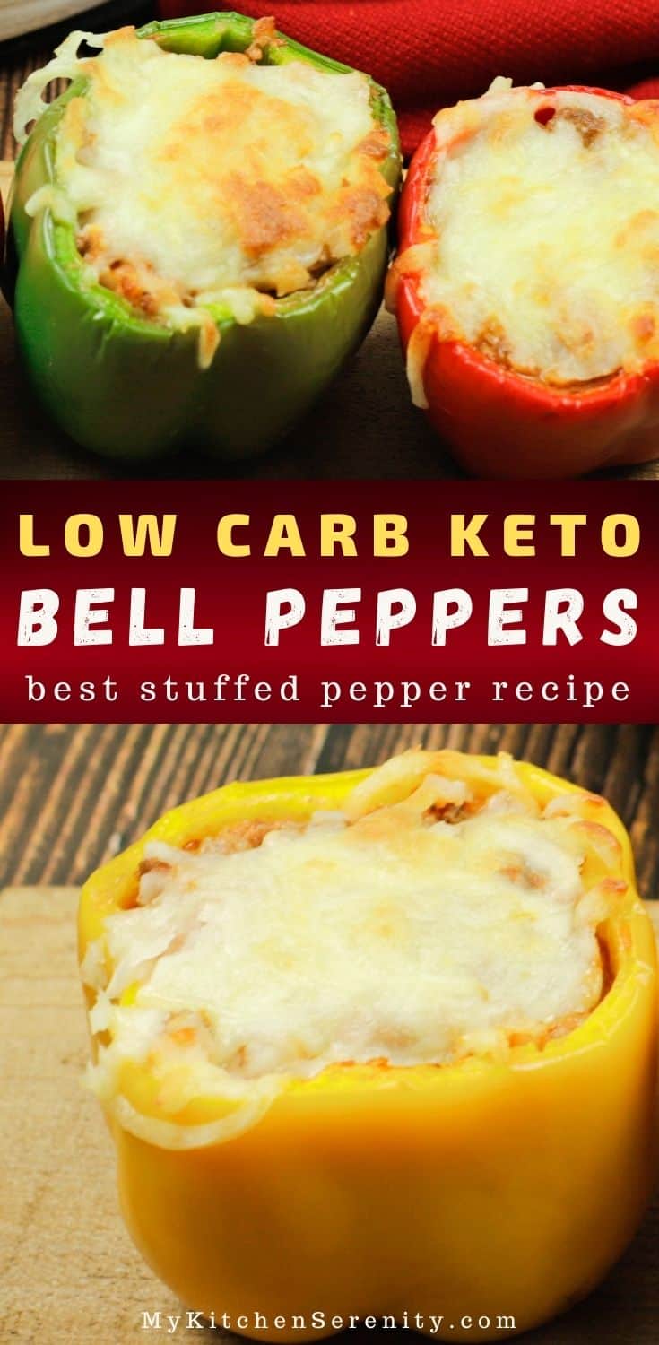 Keto Stuffed Bell Peppers - My Kitchen Serenity