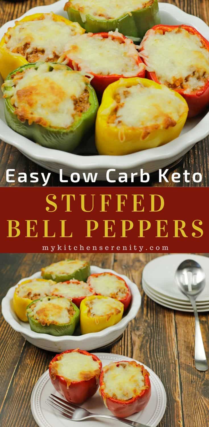 Keto Stuffed Bell Peppers - My Kitchen Serenity