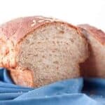 loaf of homemade oatmeal bread sliced