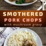 southern smothered pork chops recipe pin