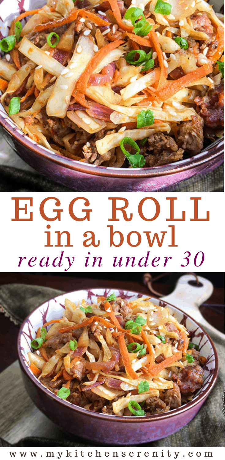 Inside Out Egg Roll - My Kitchen Serenity