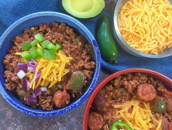low carb keto chili