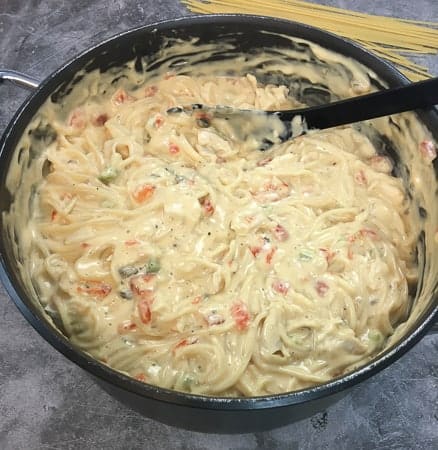 Easy Rotel Chicken Spaghetti My Kitchen Serenity