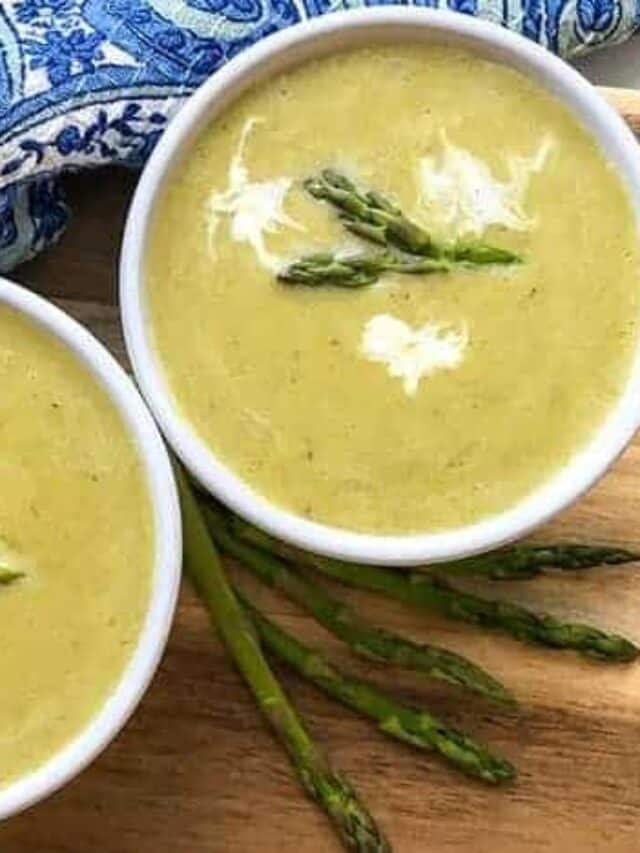 Instant Pot Creamy Asparagus Soup Story