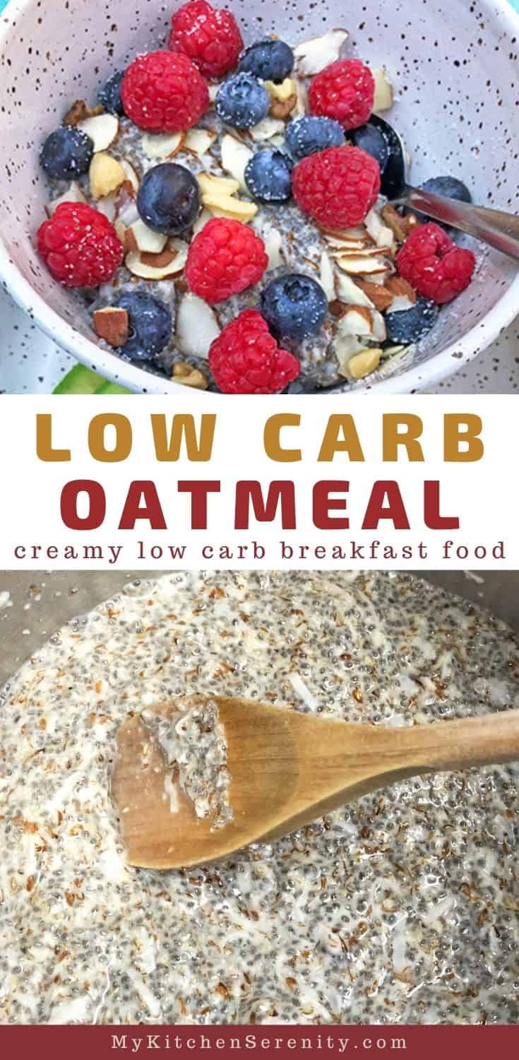 Low Carb Oatmeal Recipe My Kitchen Serenity