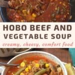beef vegetable soup recipe pin