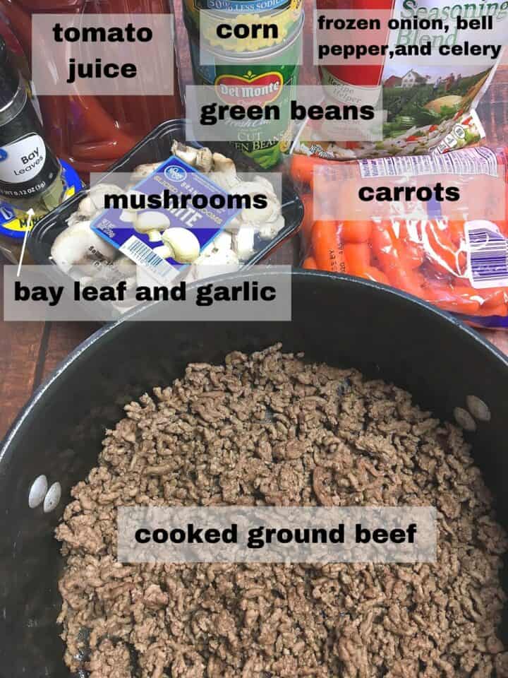 Ground Beef Vegetable Soup - My Kitchen Serenity
