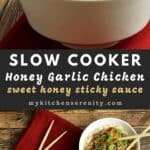 crock pot honey garlic chicken