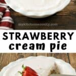 strawberry cream pie
