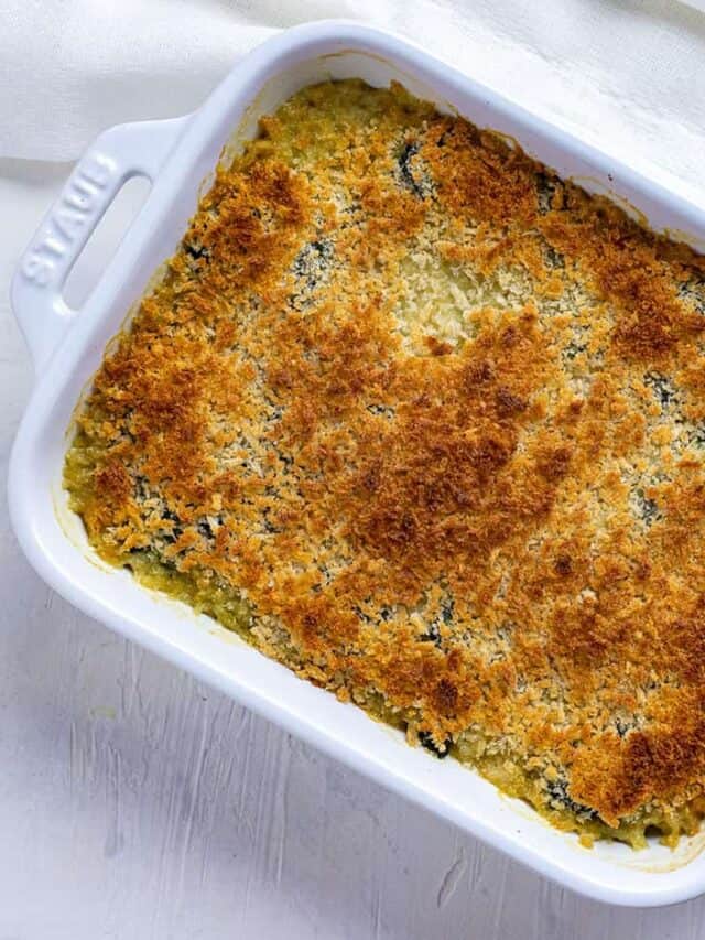 Easy Spinach Parmesan Casserole