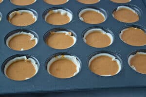 filled muffin cups unbaked