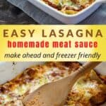 lasagna recipe pin