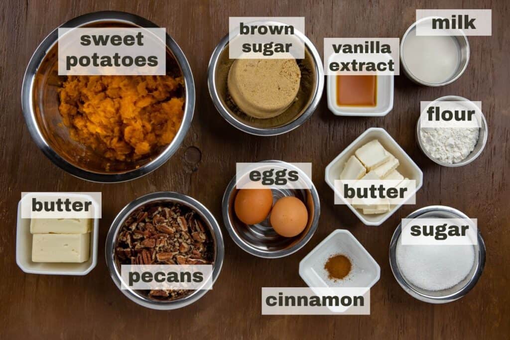 ingredients measured out on countertop