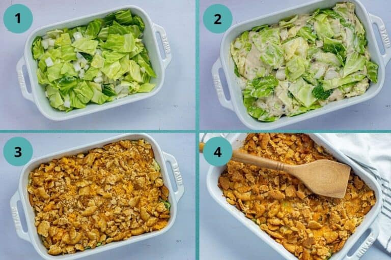 Easy Cabbage Casserole with Cheese and Ritz Cracker Topping