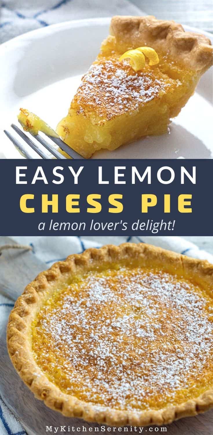 Southern Lemon Chess Pie Recipe - My Kitchen Serenity