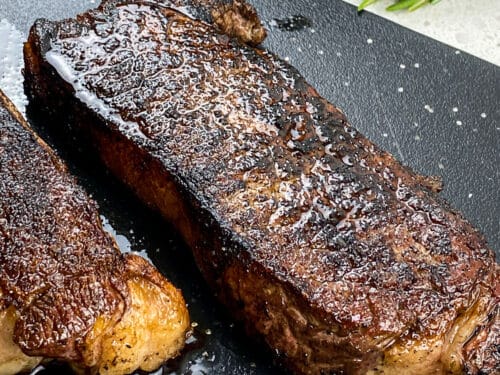 Reverse Seared New York Strip Steak - My Kitchen Serenity