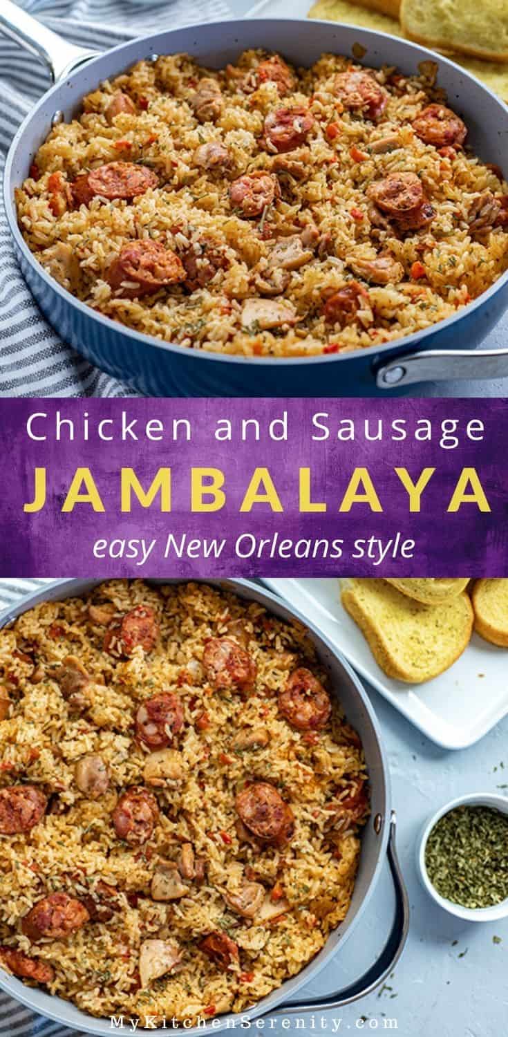 Cajun Chicken and Sausage Jambalaya My Kitchen Serenity