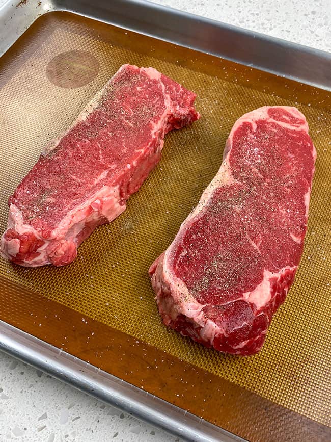 Reverse Seared New York Strip Steak My Kitchen Serenity