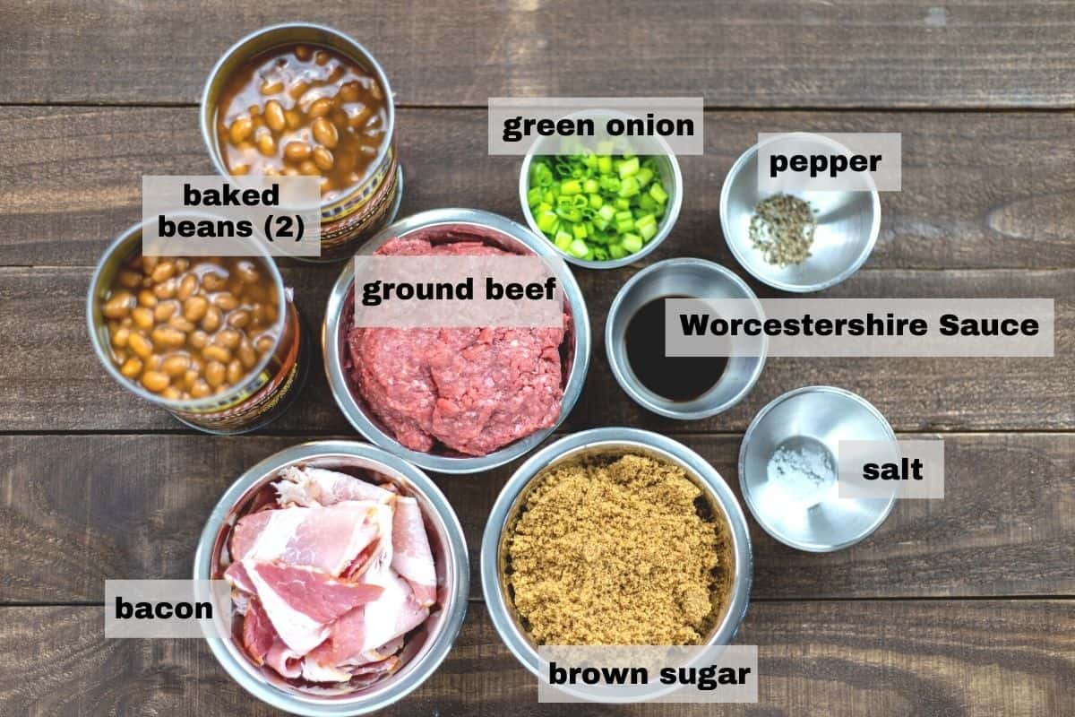 all ingredients measured out in silver bowls on the counter top