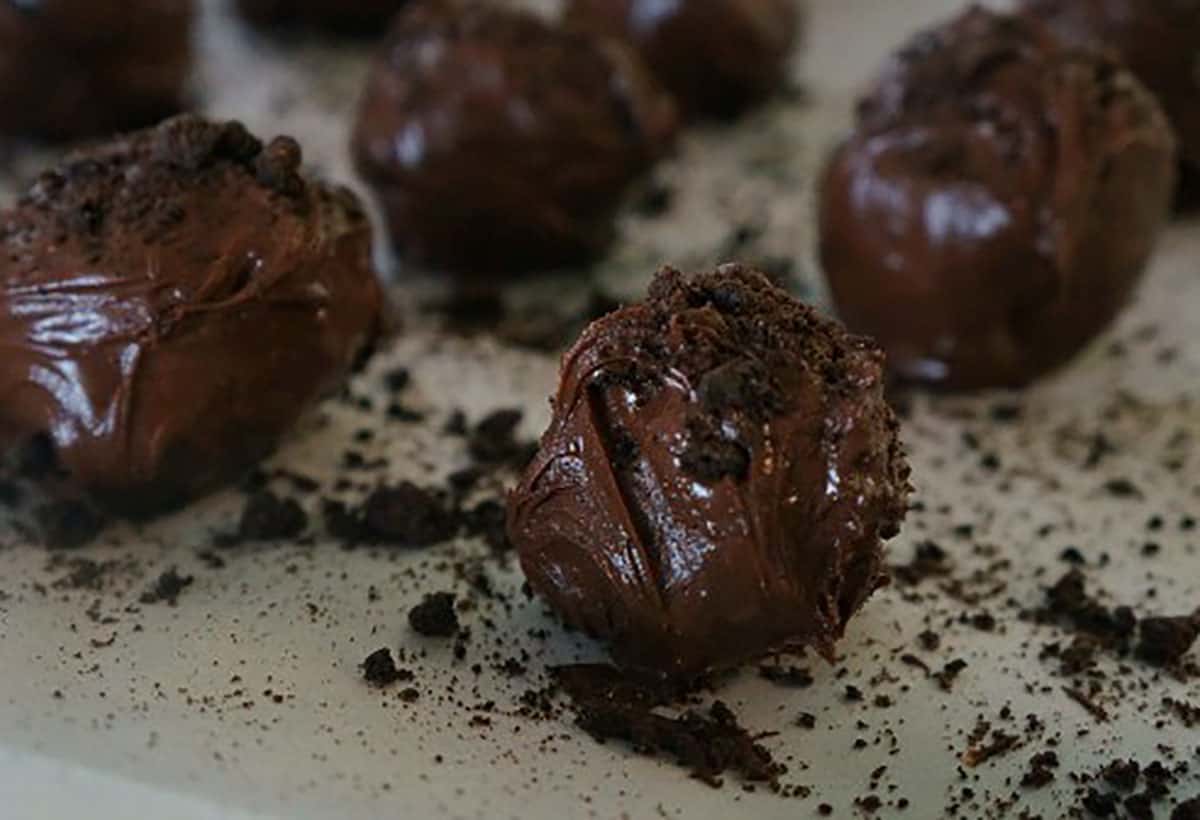 dark chocolate truffles