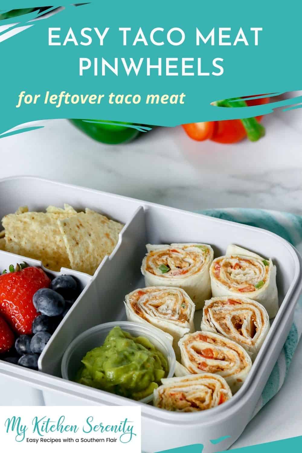 Easy Taco Pinwheels - My Kitchen Serenity