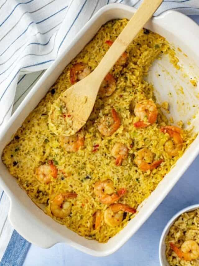 Shrimp and Rice Casserole - My Kitchen Serenity