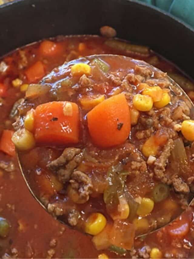 How to Make Ground Beef Vegetable Soup