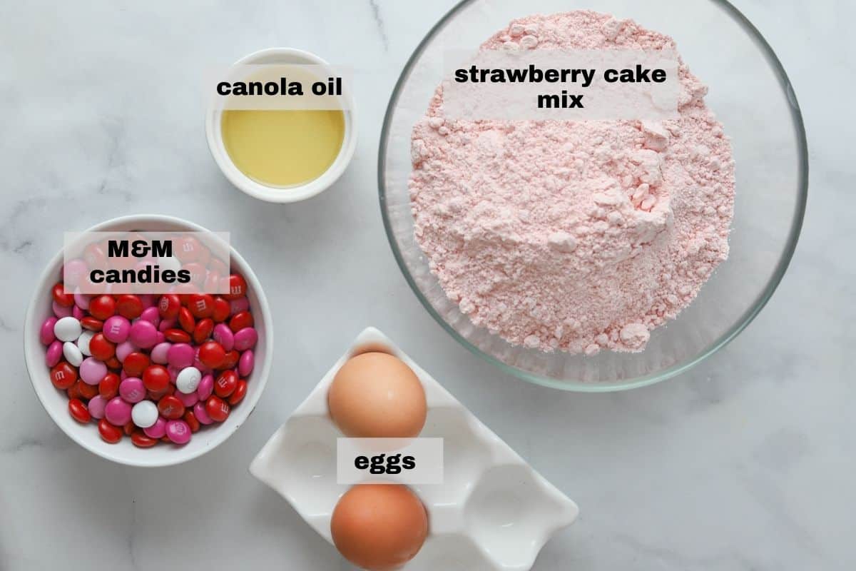 all ingredients in bowls on countertop