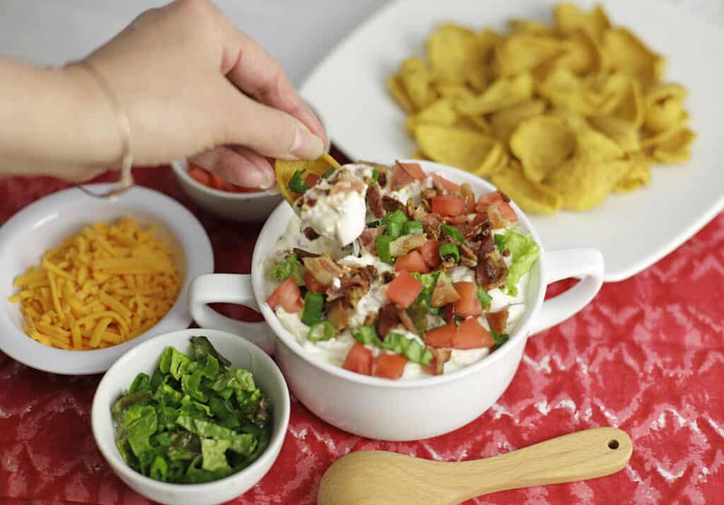 Easy BLT Dip with Cream Cheese My Kitchen Serenity