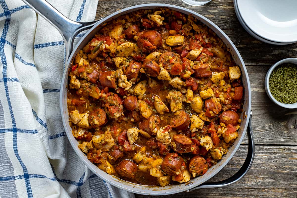 Easy Keto Jambalaya Recipe - My Kitchen Serenity