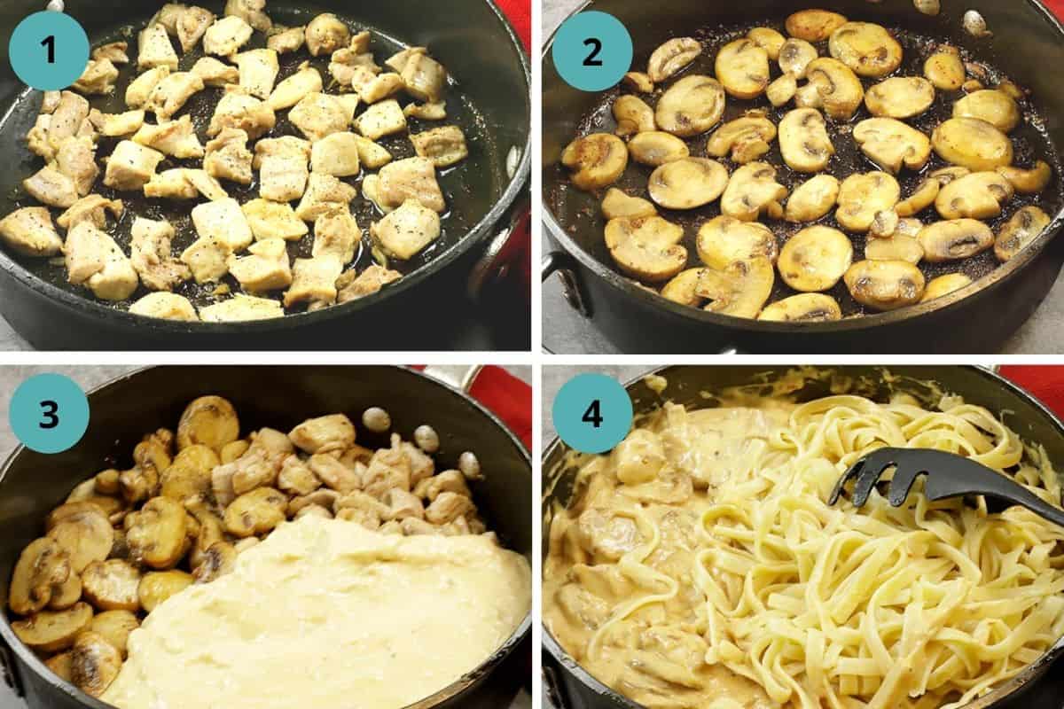 photo collage of recipe steps