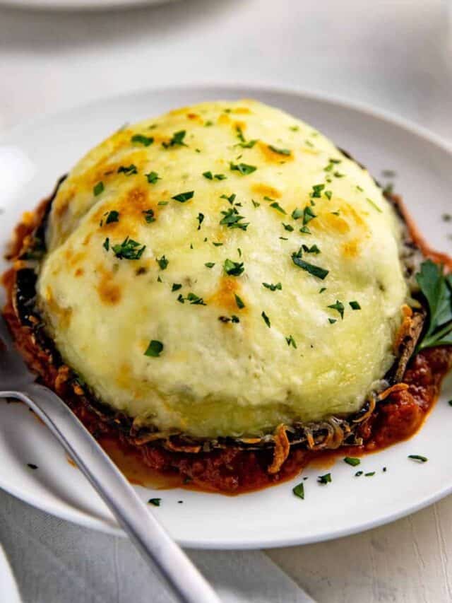 Lasagna Portobellos Gluten Free Stuffed Mushrooms Story My Kitchen