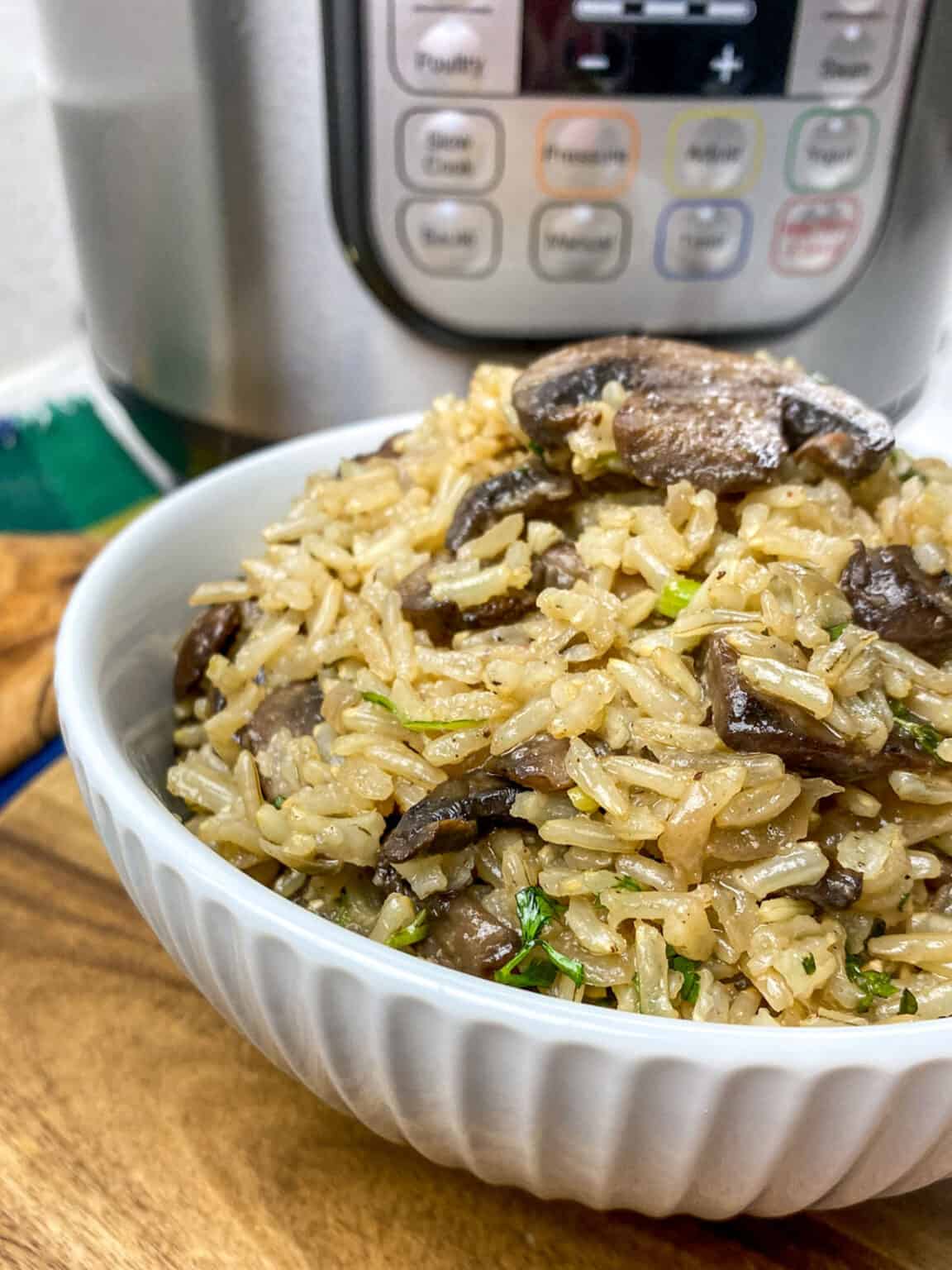 Instant Pot Mushroom Rice My Kitchen Serenity