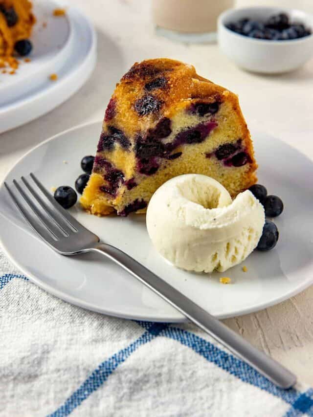 The Best Blueberry Pound Cake Story