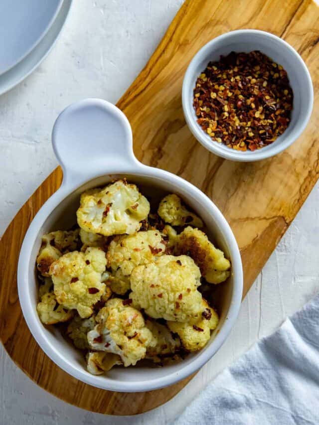 Parmesan Roasted Cauliflower Story