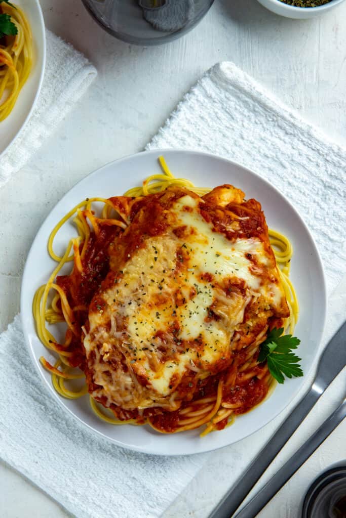 Crispy Chicken Parmesan - My Kitchen Serenity