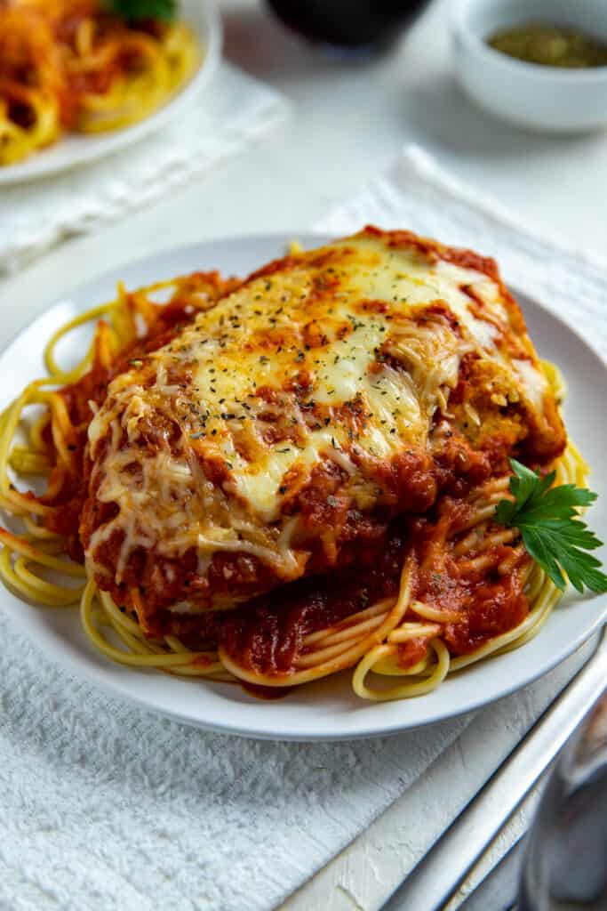 Crispy Chicken Parmesan - My Kitchen Serenity