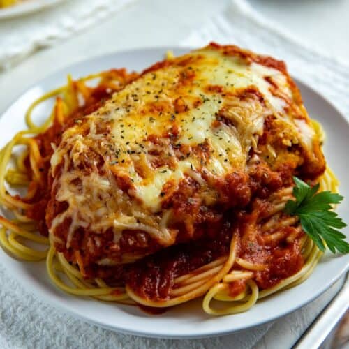 Crispy Chicken Parmesan - My Kitchen Serenity