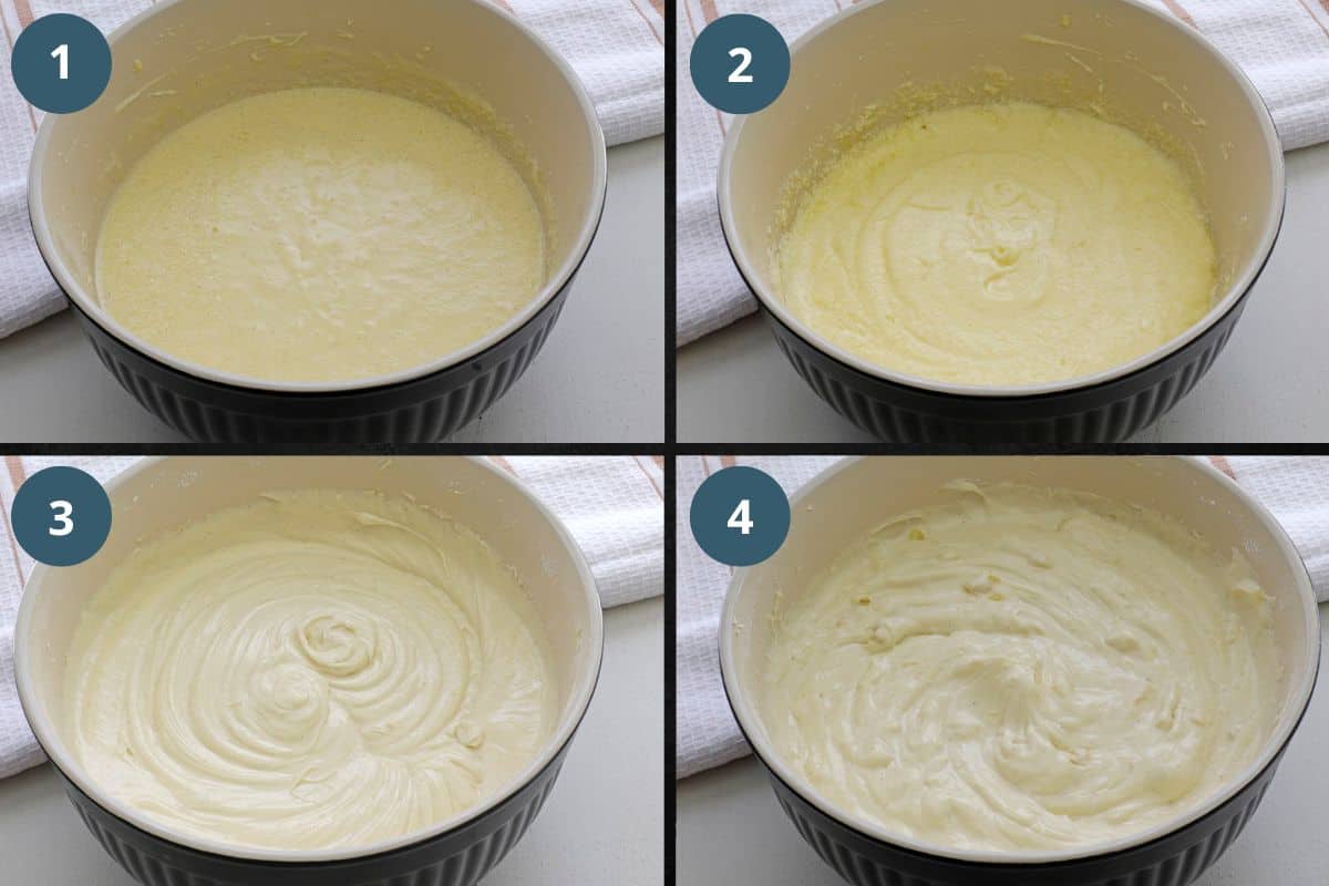 Photo collage of recipe steps 1-4.
