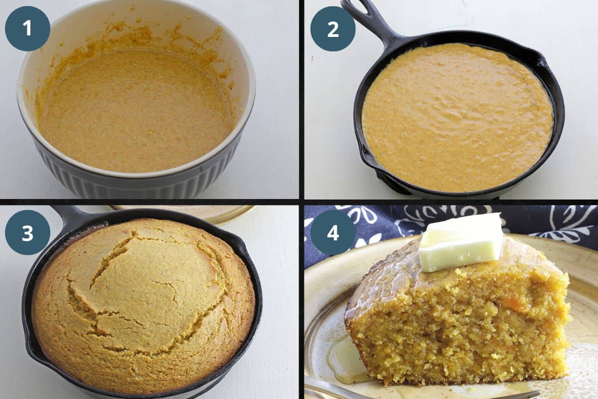 Photo collage of recipe steps.