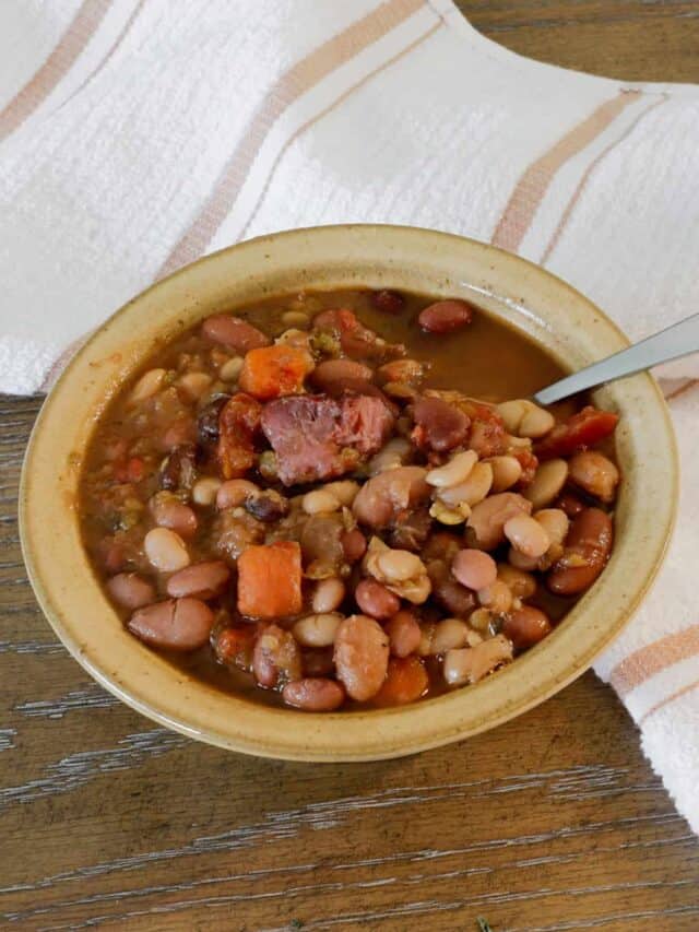 15 Bean Slow Cooker Soup Story My Kitchen Serenity